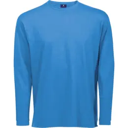 170g Long Sleeve T-Shirt 100 Cotton Sapphire